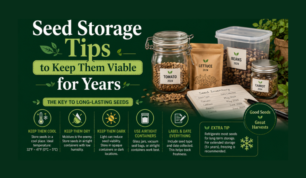 Seed Storage Tips to Keep Them Viable for Years