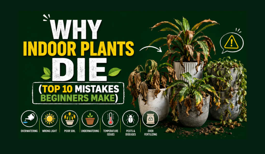 Why Indoor Plants Die (Top 10 Mistakes Beginners Make)