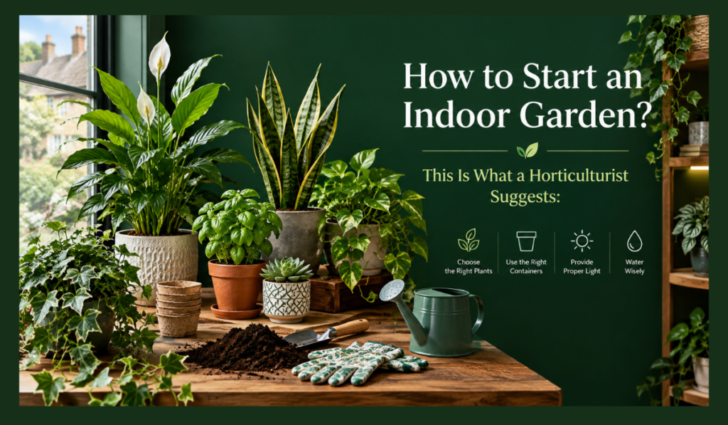 How to Start an Indoor Garden? This Is What a Horticulturist Suggests: